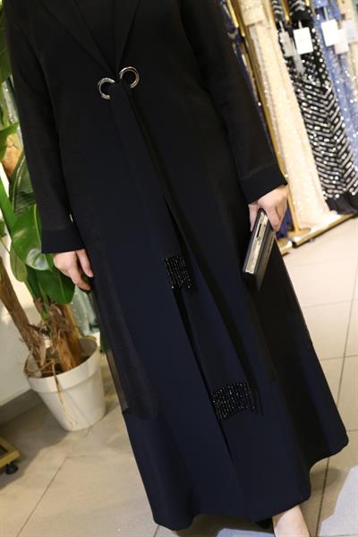 5001 CODE EYELET TIED ABAYA SUIT