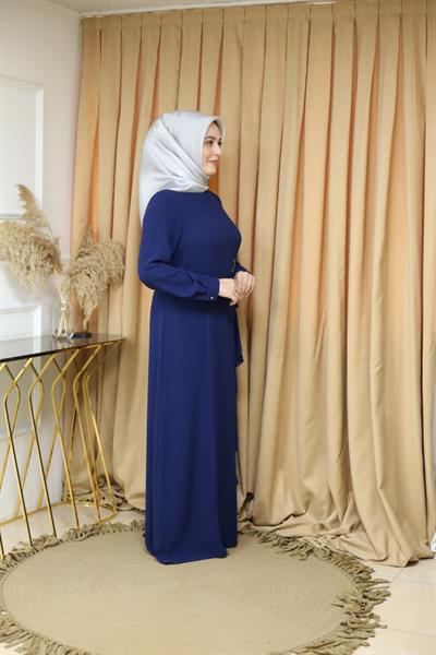 5005 CODE PENCIL DRESS WITH WAVY SKIRT