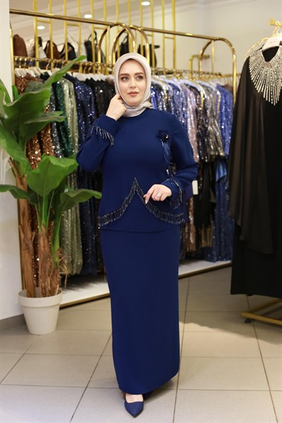 بدلة تنورة حجرية كود 5015