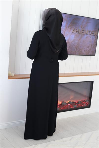 5031 فستان حجري مخطط جانبي كود 5031