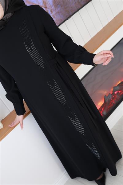 5031 فستان حجري مخطط جانبي كود 5031