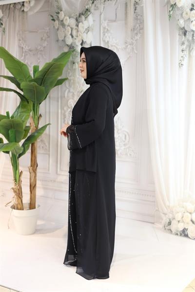 5032 CODE CHIFFON CAPE DRESS