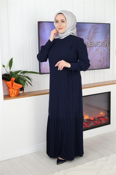 5036 CODE SKIRT PLEATED LACED DRESS