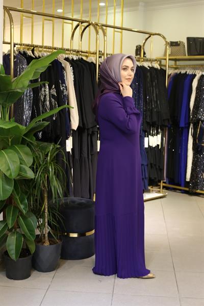 5036 فستان كود تنورة كود ذات ثنيات مزركشة