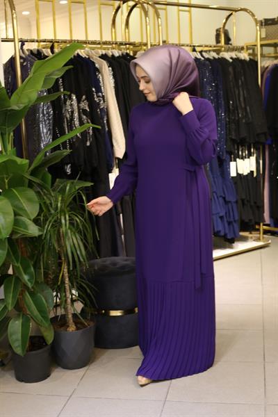 5036 فستان كود تنورة كود ذات ثنيات مزركشة