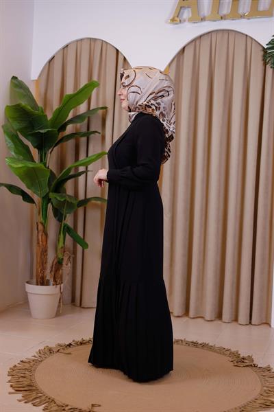 5036 فستان كود تنورة كود ذات ثنيات مزركشة