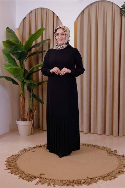 5036 فستان كود تنورة كود ذات ثنيات مزركشة