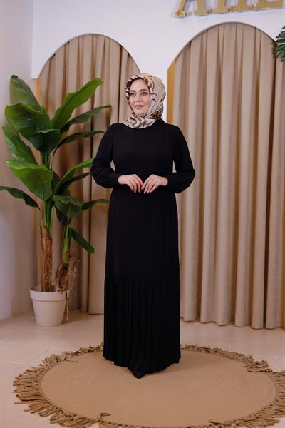 5036 فستان كود تنورة كود ذات ثنيات مزركشة