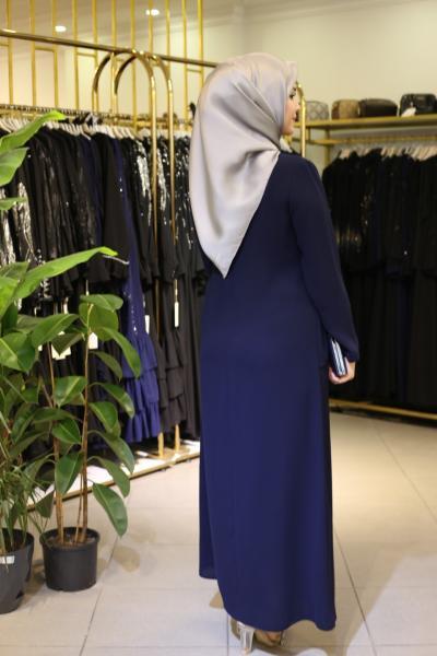 فستان كود 5052 بتفاصيل من الشيفون