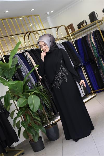 فستان كود 5052 بتفاصيل من الشيفون