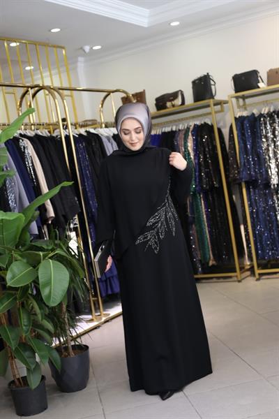 فستان كود 5052 بتفاصيل من الشيفون