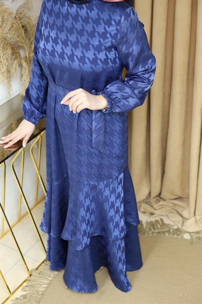 5053 كود 5053 فستان مفصل بقصّة كلاب الصيد