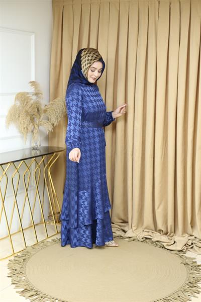 5053 كود 5053 فستان مفصل بقصّة كلاب الصيد