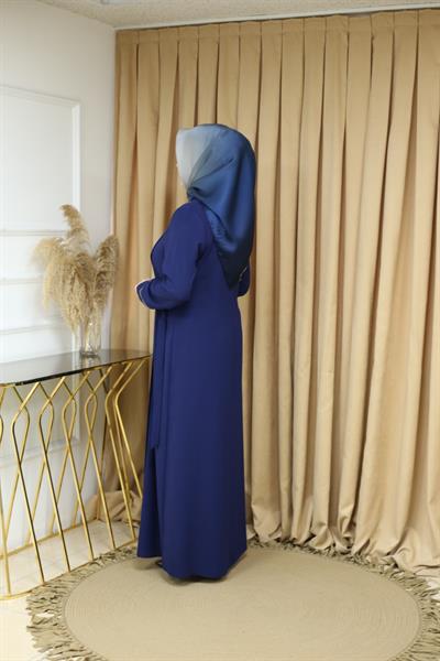 5055 فستان مفصل بأربطة 5055 كود