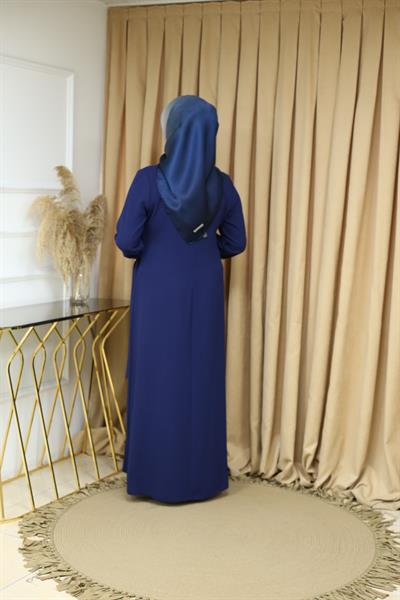 5055 فستان مفصل بأربطة 5055 كود