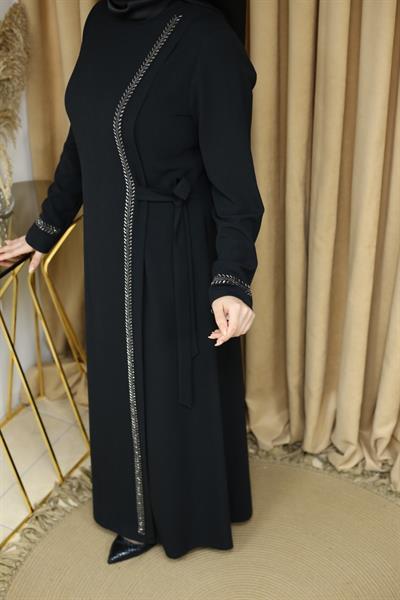 5055 فستان مفصل بأربطة 5055 كود