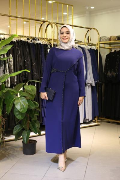 5057 CODE STONE EMBROIDERED DRESS