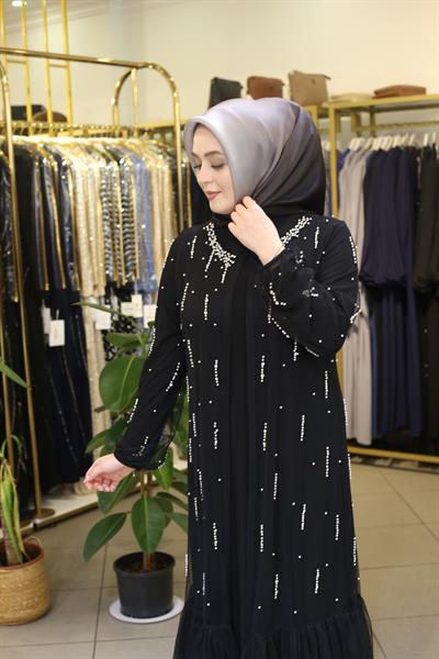 506 CODE PEARL EMBROIDERED ABAYA SUIT