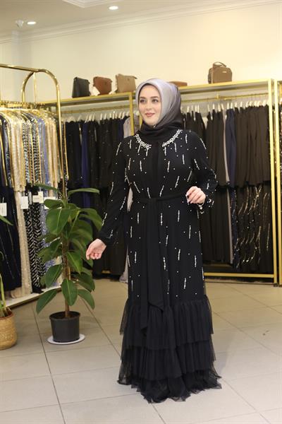 506 CODE PEARL EMBROIDERED ABAYA SUIT