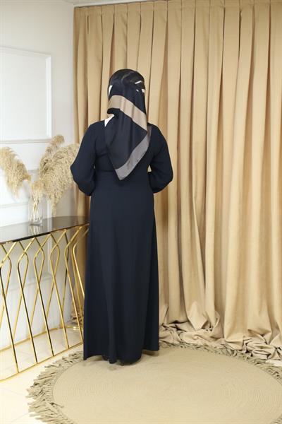 فستان مفصل بأزرار 5060 رمز 5060