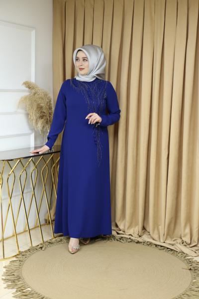 5061 فستان مفصل حجري كود 5061