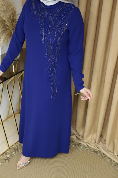 5061 فستان مفصل حجري كود 5061