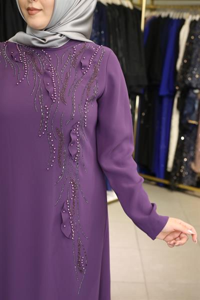 5061 CODE STONE DETAILED DRESS