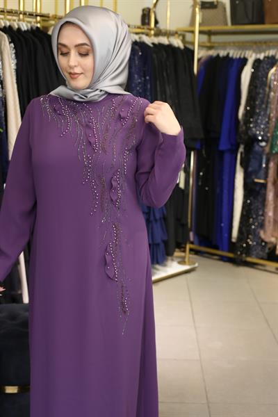 5061 CODE STONE DETAILED DRESS