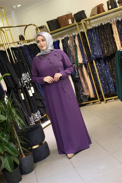 5061 CODE STONE DETAILED DRESS