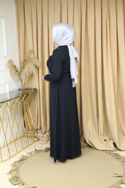 5062 CODE ROBE CEINTURÉE EN PIERRES DE CRISTAL