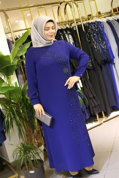 5070 فستان سهرة كود 5070 مرصع بالأحجار