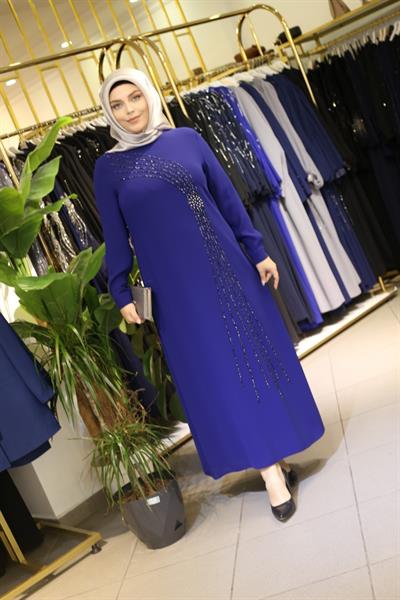 5070 فستان سهرة كود 5070 مرصع بالأحجار