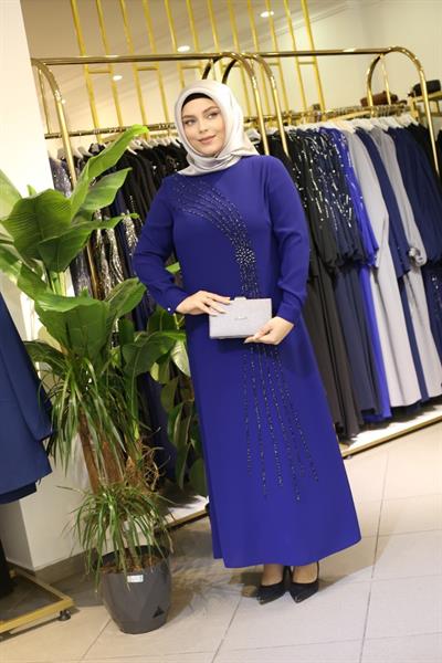 5070 فستان سهرة كود 5070 مرصع بالأحجار