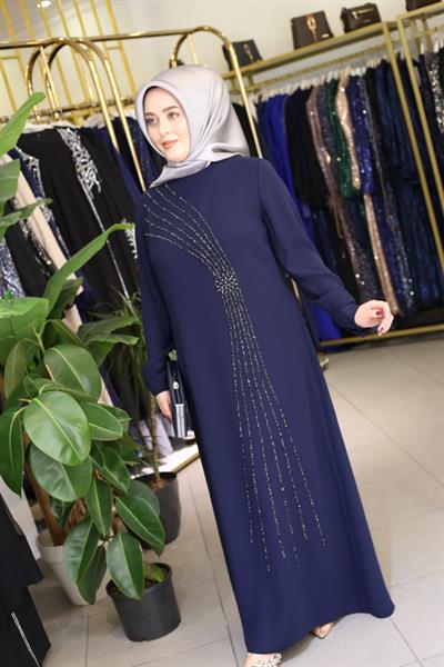 5070 فستان سهرة كود 5070 مرصع بالأحجار