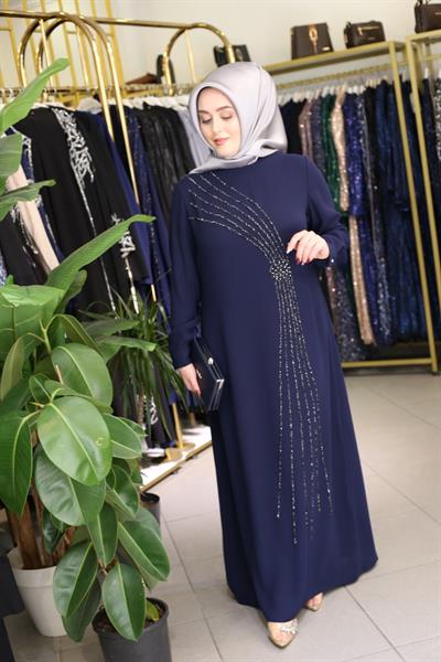 5070 فستان سهرة كود 5070 مرصع بالأحجار