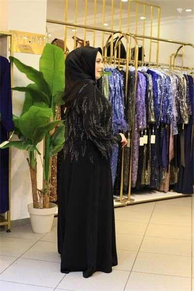 5083 CODE EMBROIDERED EVENING DRESS