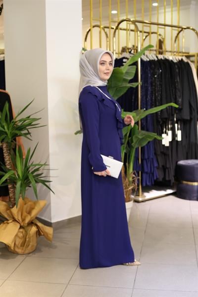 5084 CODE ROBE À VOLANTS SUR LE DEVANT