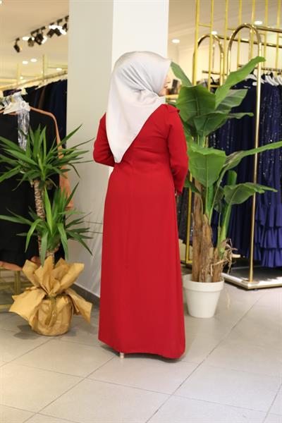 5084 CODE ROBE À VOLANTS SUR LE DEVANT