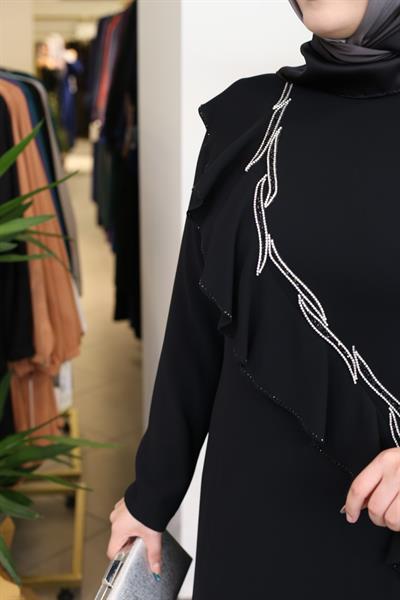 5084 CODE ROBE À VOLANTS SUR LE DEVANT