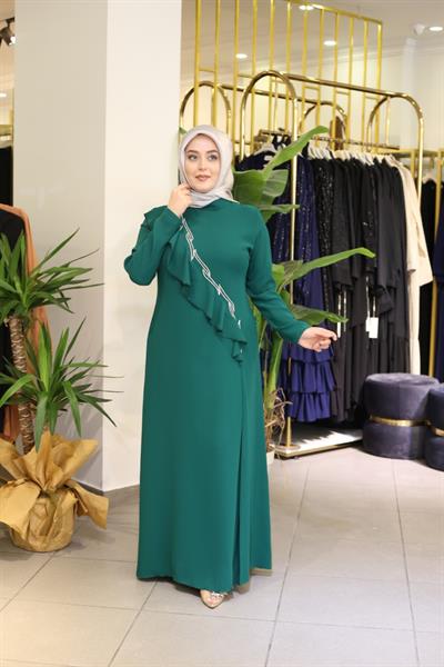 5084 فستان كود أمامي مكشكش 5084