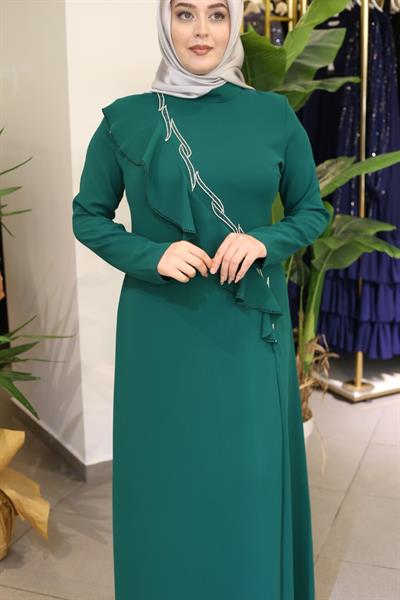 5084 فستان كود أمامي مكشكش 5084