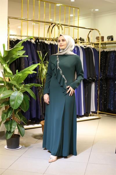 5084 فستان كود أمامي مكشكش 5084