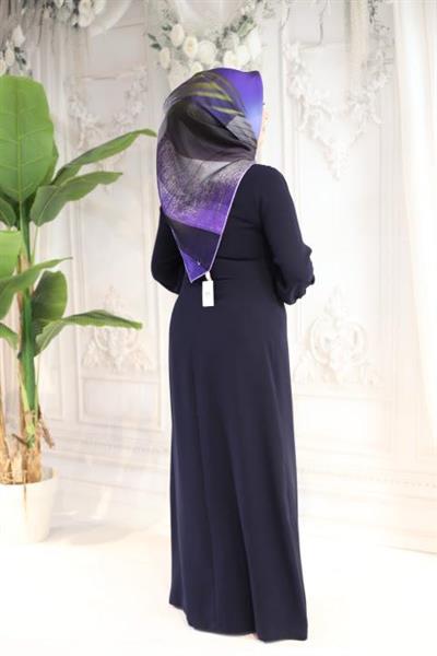 5089 فستان بأزرار تنورة منسدلة بأزرار كود 5089