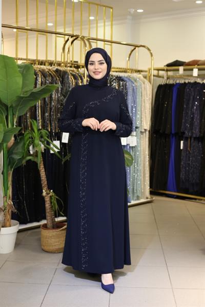 ВЕЧЕРНЕЕ ПЛАТЬЕ С КОДОВЫМ РУКАВОМ И ДЕТАЛЯМИ ИЗ КАМНЕЙ 509