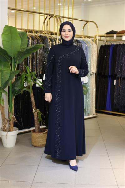 ВЕЧЕРНЕЕ ПЛАТЬЕ С КОДОВЫМ РУКАВОМ И ДЕТАЛЯМИ ИЗ КАМНЕЙ 509