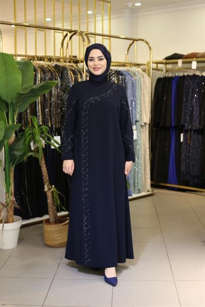 ВЕЧЕРНЕЕ ПЛАТЬЕ С КОДОВЫМ РУКАВОМ И ДЕТАЛЯМИ ИЗ КАМНЕЙ 509