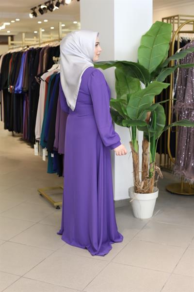 5104 KOD ELBİSE MENEKŞE