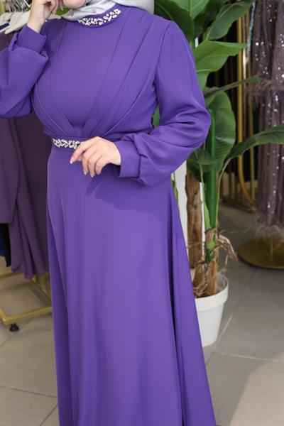 5104 KOD ELBİSE MENEKŞE