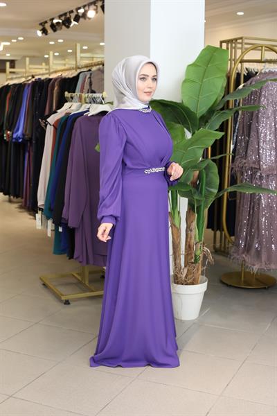 5104 KOD ELBİSE MENEKŞE