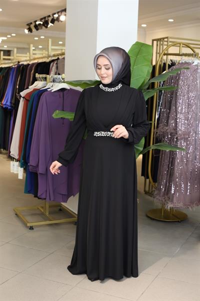 5104 KOD ELBİSE SİYAH